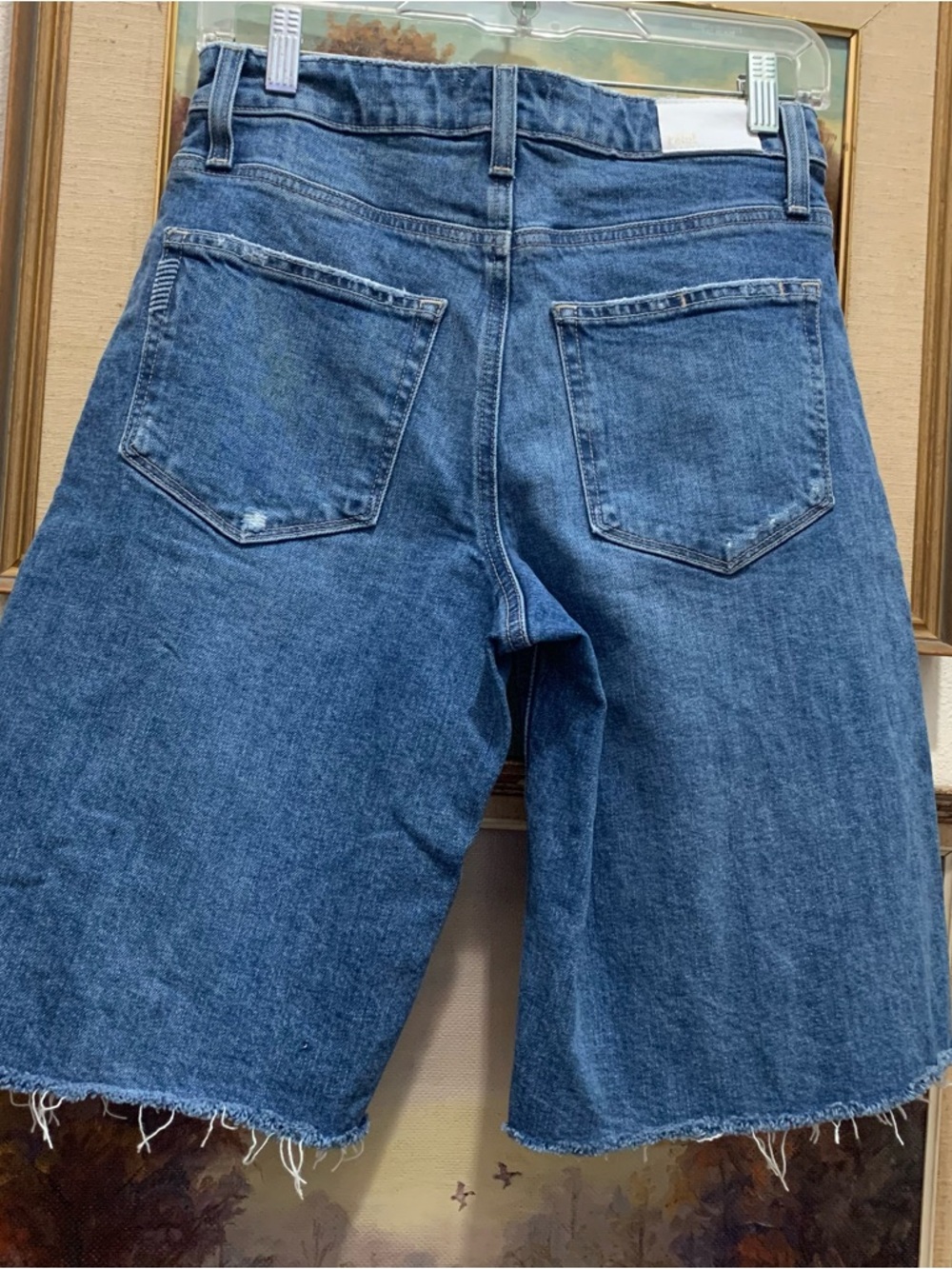 Paige Cadee Familia High-Waist Denim Bermuda Shorts - Blue - Picture 5 of 9